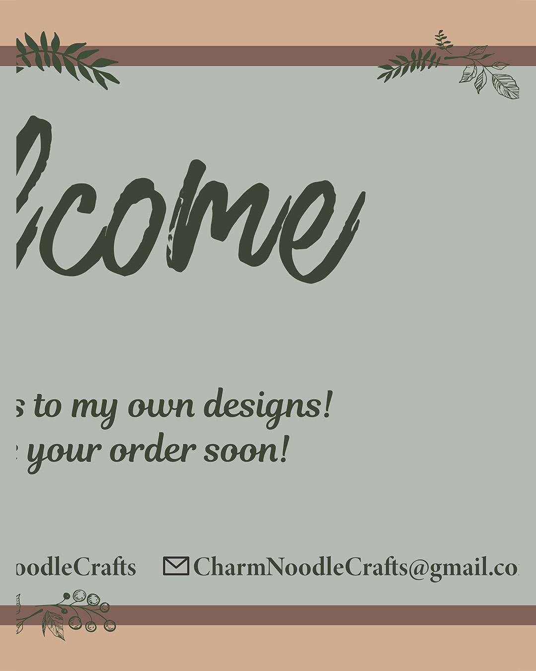 second part of a 3 part welcome banner 