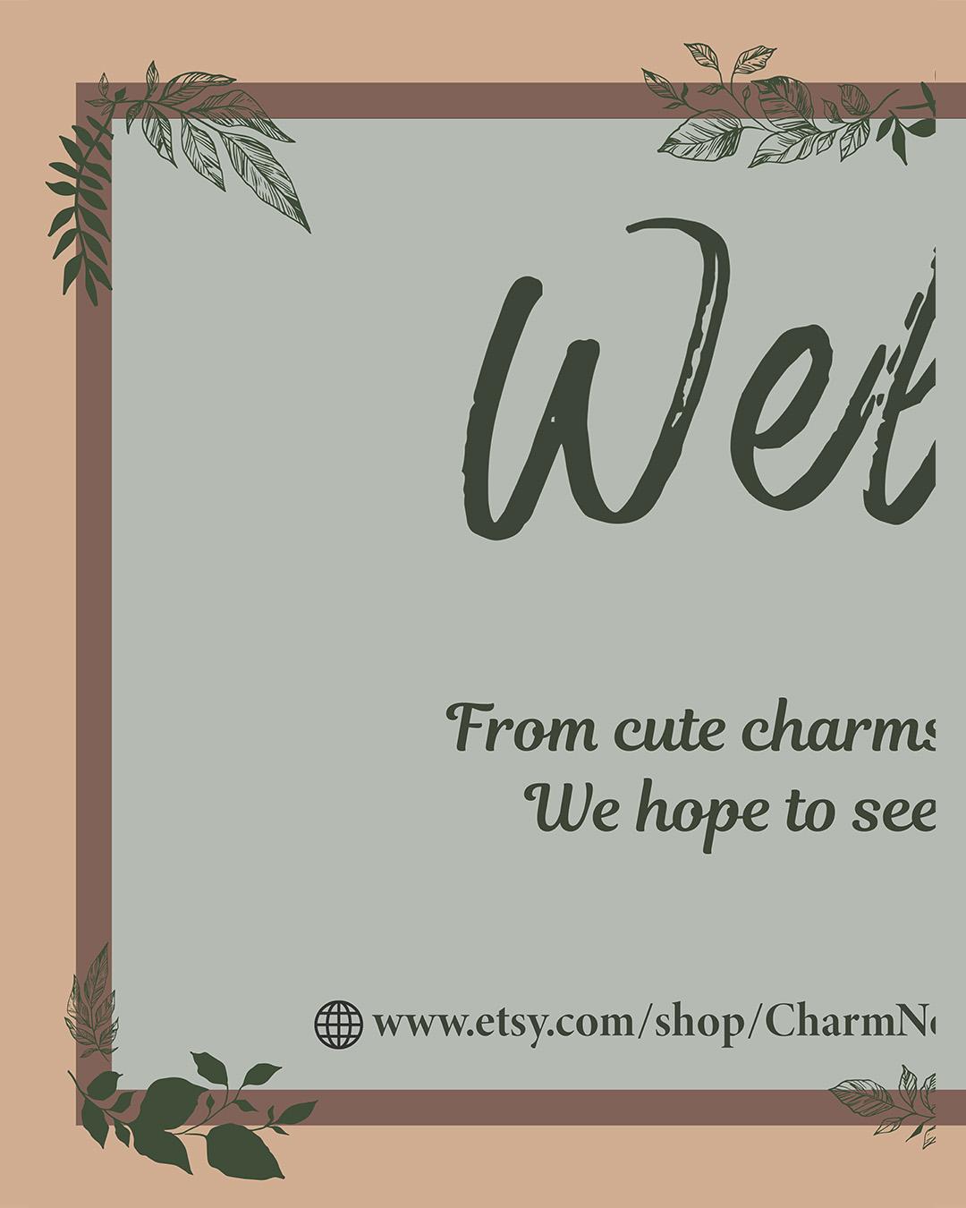 first part of a 3 part welcome banner 